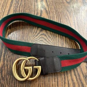 Gucci Green and Red Women’s Belt
